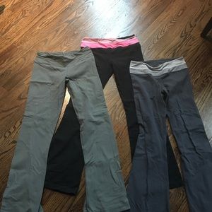 Bundle of 3 luluemon size 4 groove pants